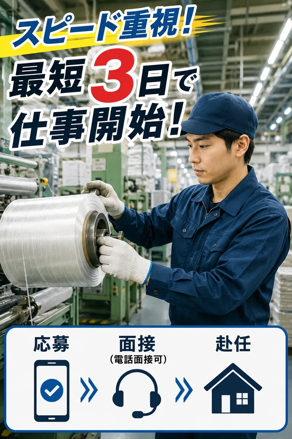 今すぐ働ける＆住める！【ガラス製品のセット・取り出し作業】月収27万以上／ガッチリ稼げる◇即日勤務開始可！面接から入社まで最短3日◇もちろん日払いＯＫ！【滋賀県東近江市】の画像