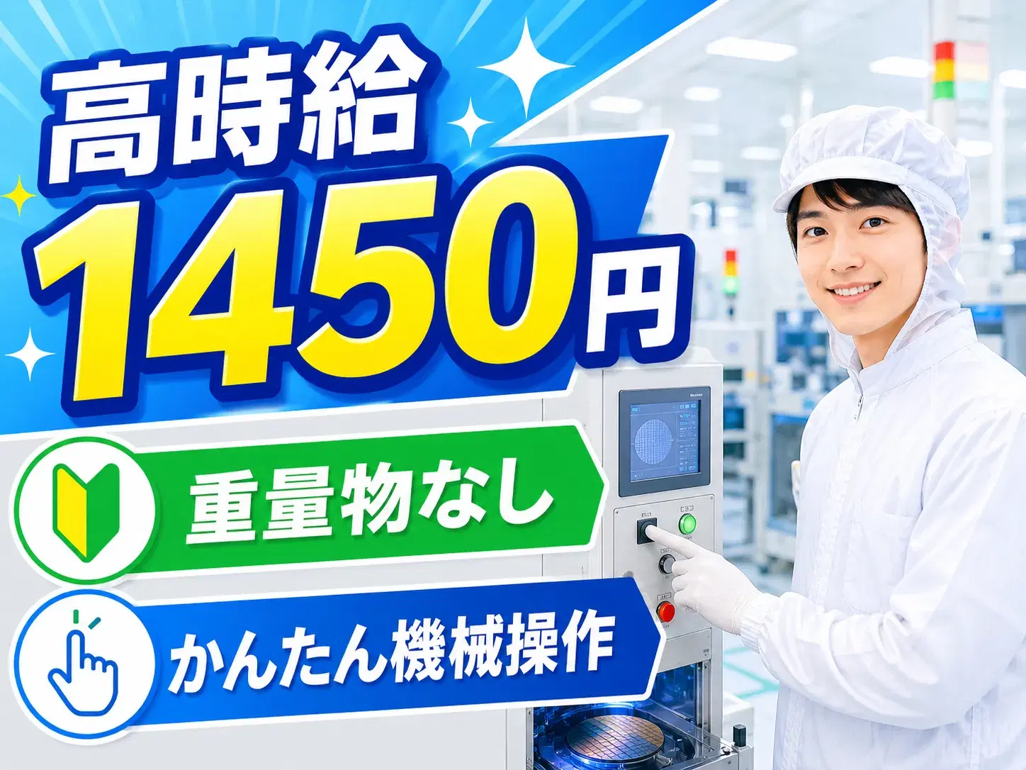 機械オペレーター／3交替／重量物なしの画像
