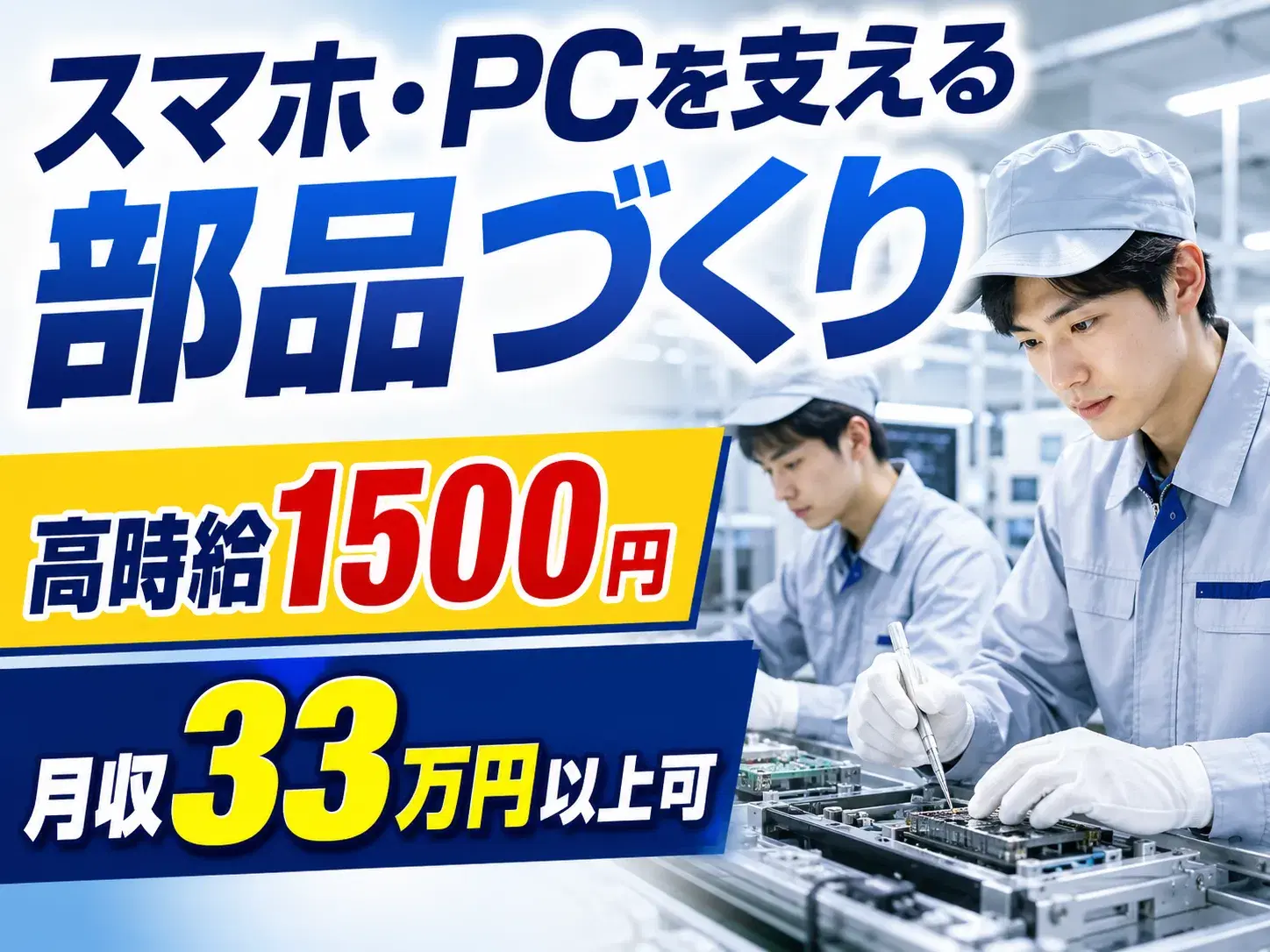 スマホ・PC部品の機械オペレーター／2交替の画像