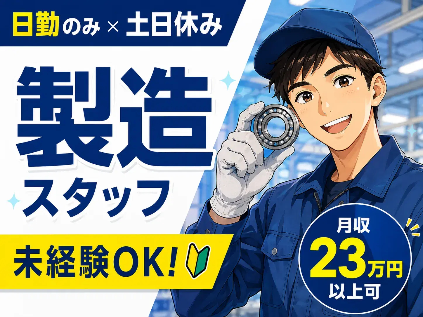 小型自動車部品の製造スタッフ/16:30退社の画像