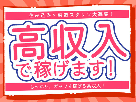 『寮費無料・備品付き/赴任時交通費有り/年3回ボーナス有り』
高時給1550円◎未経験OK...の詳細画像